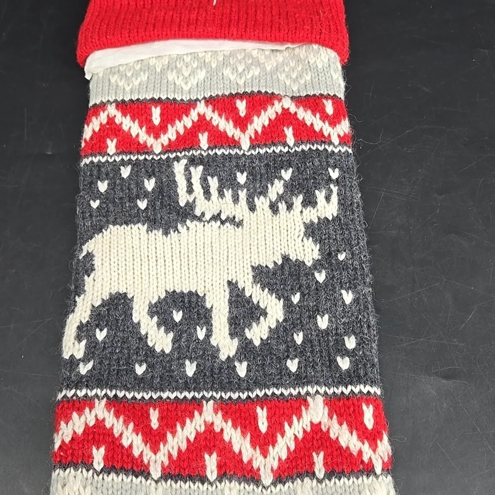 NEW COOPER Pottery Barn Christmas Holiday Stocking Wool Blend Fair Isle